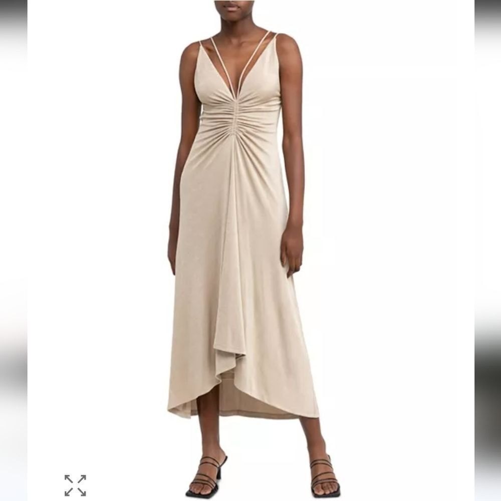 Significant Other Sassari Dress WOMENS SIZE 4 GOLD METALLIC NWOT
